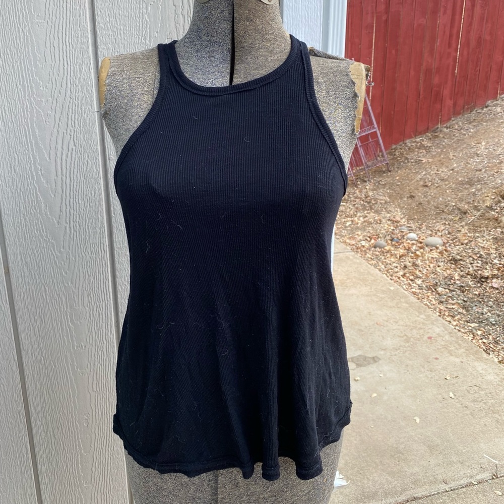 Free people black tank top